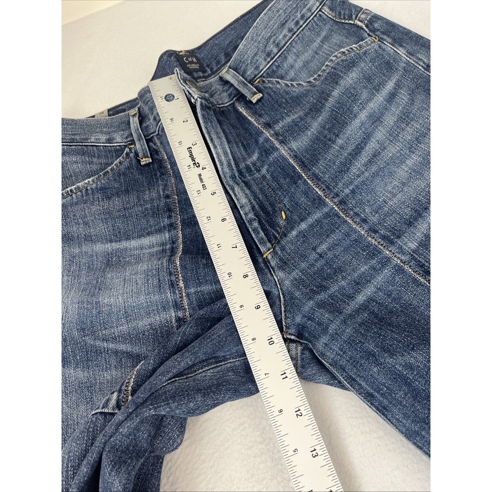 Citizen Of Humanity Jeans Womens 28 Denim Melanie Crop Wide Leg Raw Hem Trousers - Picture 8 of 8
